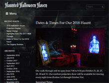 Tablet Screenshot of hauntedhalloweenlair.com